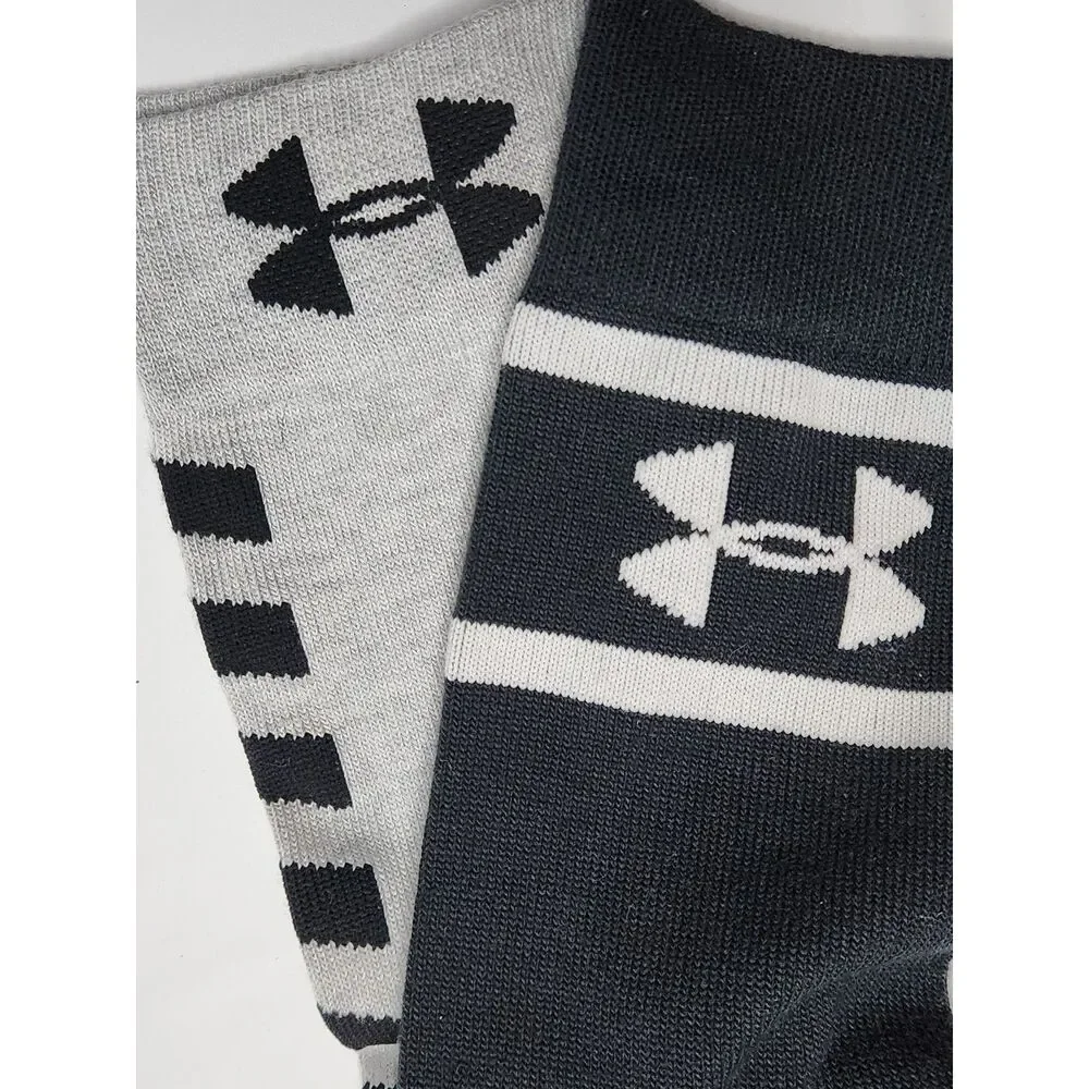 Under Armour Women’s Sport Leg Warmers Black Gray 2 Pack
